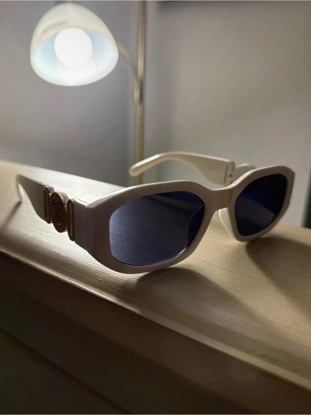 White and Gold Sunglasses